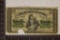 25 CENT DOMINION OF CANADA BILL WITH A PIECE
