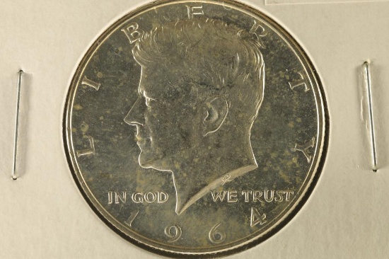 1964 90% SILVER KENNEDY HALF DOLLAR UNC