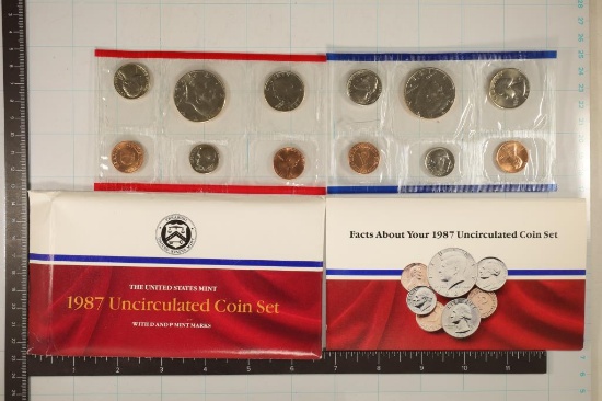 1987 US MINT SET (UNC) P/D (WITH ENVELOPE)