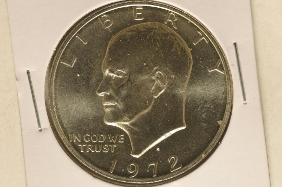 1972-S IKE SILVER DOLLAR BRILLIANT UNC