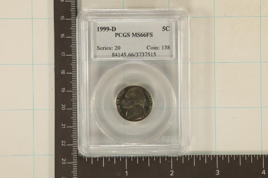 1999-D JEFFERSON NICKEL PCGS MS66FS