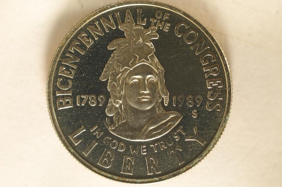 1989-S US PROOF HALF DOLLAR BICENTENNIAL CONGRESS