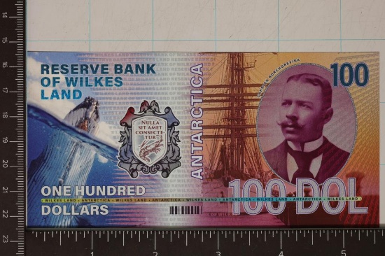 2021 WILKES LAND ANTARCTICA $100 CRISP UNC POLYMER