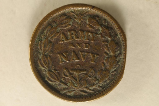 CIVIL WAR TOKEN ARMY & NAVY "THE FEDRAL UNION