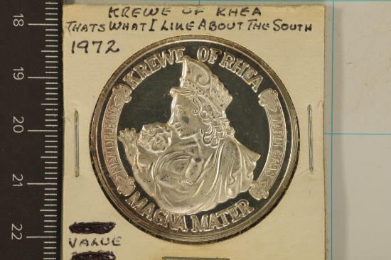 1972 KREWE OF RHEA .999 SILVER "THATS WHAT I LIKE