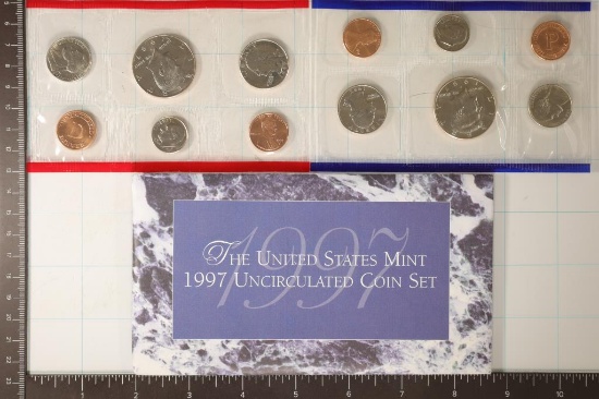 1997 US MINT SET (UNC) P/D (WITH ENVELOPE)