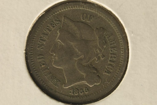 1866 THREE CENT PIECE (NICKEL)