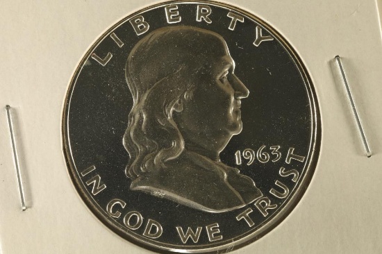 1963 PF SILVER FRANKLIN HALF DOLLAR