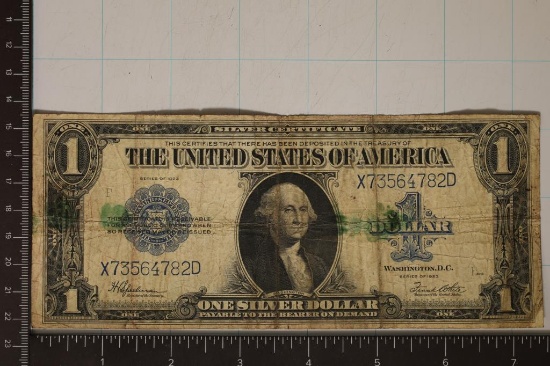 US 1923 LARGE SIZE $1 SILVER CERTIFICATE ONE