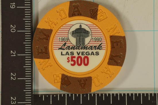 1969-1990 LANDMARK LAS VEGAS, NEVADA $500 POKER
