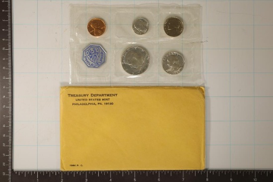 1964 US SILVER PROOF SET (WITH ENVELOPE)
