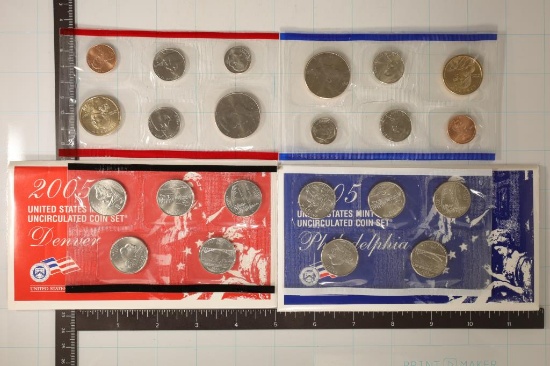 2005 US MINT SET (UNC) P/D (WITH ENVELOPE)