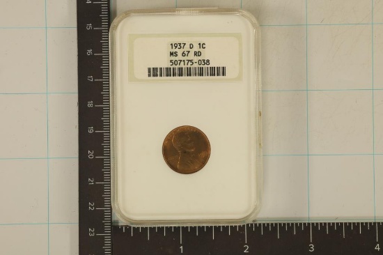 1937-D LINCOLN WHEAT CENT NGC MS67RD