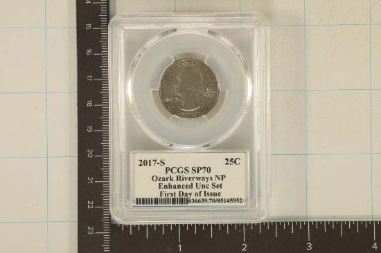 2017-S OZARK RIVERWAYS N.P. QUARTER PCGS SP70