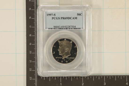 1997-S KENNEDY HALF DOLLAR PCGS PR69 DCAM