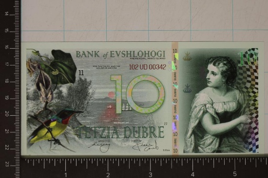 SERIES 2018 BANK OF EVSHLOHOGI 10 DUBRE CRISP UNC