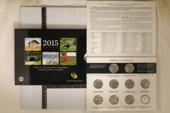 2015 AMERICA THE BEAUTIFUL QUARTERS UNC SET