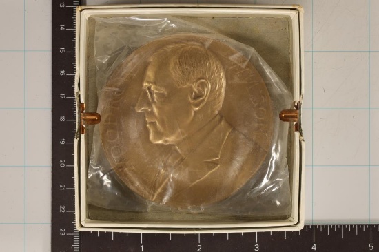 7.97 OZ. BRONZE 3" WOODROW WILSON INAUGURATED