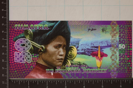 2015 BANK OF THE EQUATORIAL TERRITORIES 50 FRANCS
