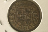 1600'S HAND HAMMERED POLISH SILVER 1/24 TALER