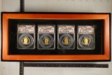 2011-S 4 COIN PRESIDENTIAL DOLLAR PF COINS IN PR70