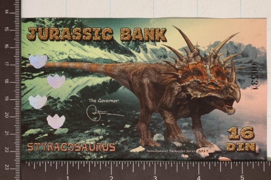 2017 JURASSIC BANK 16 DIN CRISP UNC POLYMER