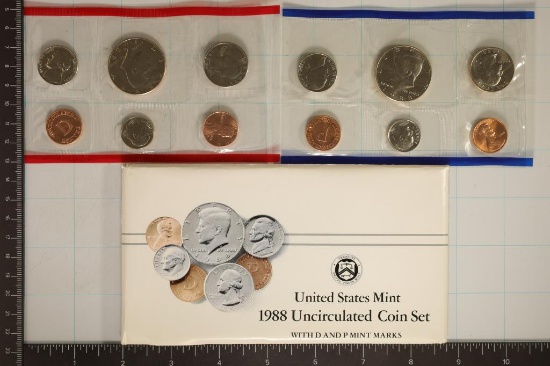 1988 US MINT SET (UNC) P/D (WITH ENVELOPE)