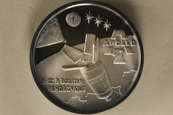 .67 TROY OZ .999 FINE SILVER PF "APOLLO 7" ROUND