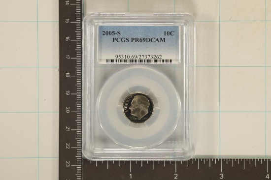2005-S ROOSEVELT DIME PCGS PR69 DCAM