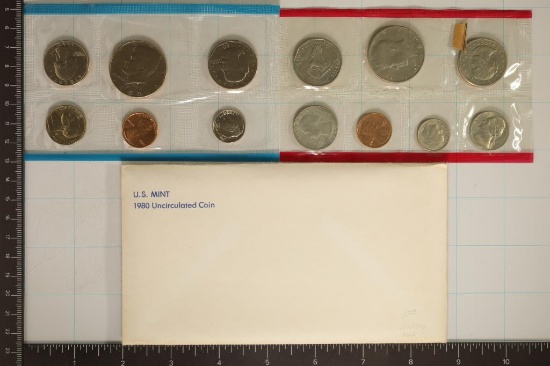 1980 US MINT SET (UNC) P/D/S (WITH ENVELOPE)