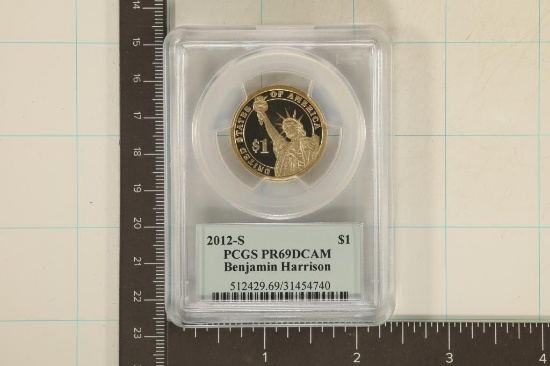 2012-S PRESIDENTIAL DOLLAR PCGS PR69 DCAM