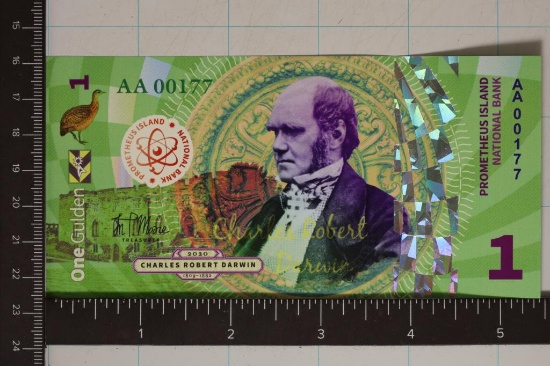 2020 PROMETHEUS ISLAND BANK 1 GULDEN CRISP UNC