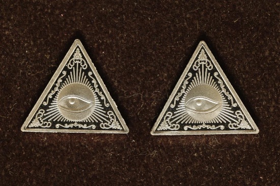 2-2 GRAM .999 FINE SILVER PF PYRAMID SHAPED INGOTS