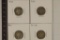 1920, 23, 26 & 1927-D SILVER MERCURY DIMES