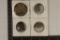 4-ANCIENT TO MEDIEVAL CLAY & LEAD MOLDED COIN SIZE