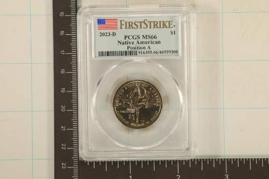 2023-D NATIVE AMERICAN SACAGAWEA DOLLAR PCGS MS66
