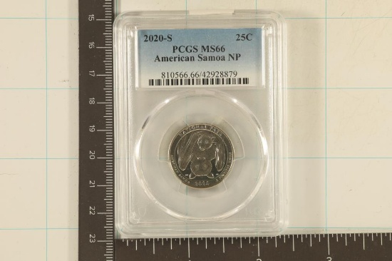 2020-S AMERICAN SOMOA QUARTER PCGS MS66