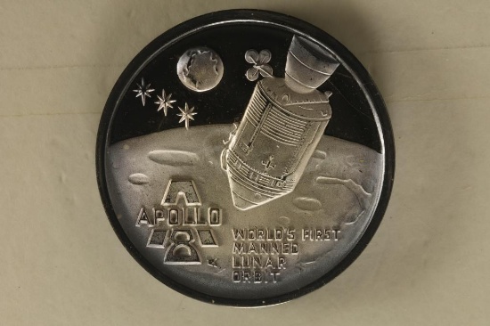 .67 TROY OZ .999 FINE SILVER PF "APOLLO 8" ROUND