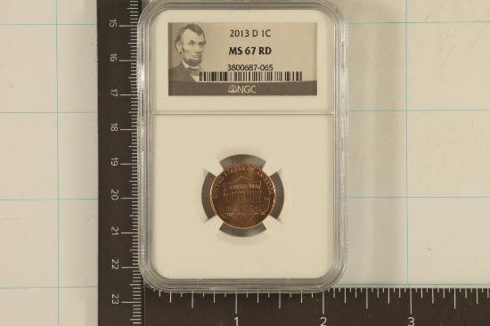 2013-D LINCOLN CENT NGC MS67RD