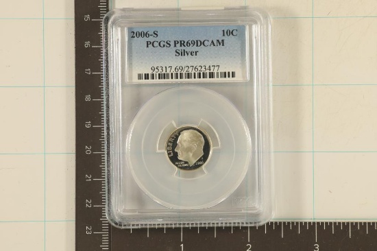 2006-S SILVER ROOSEVELT DIME PCGS PR69 DCAM