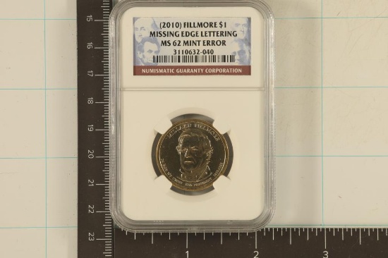 ERROR 2010 FILLMORE $ MISSING EDGE LETTERING