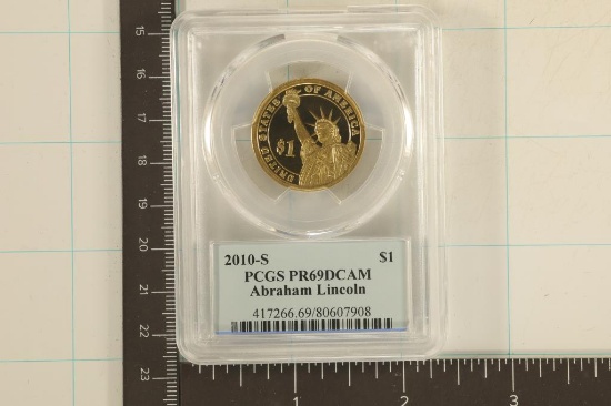 2010-S ABRAHAM LINCOLN US DOLLAR PCGS PR69 DCAM