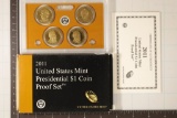 2011 US PRESIDENTIAL DOLLAR 4 COIN PF SET WITH BOX
