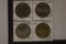 4-$1 METAL GAMING CASINO TOKENS