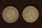 1880 & 1904 SPAIN SILVER 50 CENTIMOS .1342 OZ. ASW