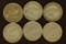 6-NEW ZEALAND 6 PENCE COINS: 4 SILVER-1935,