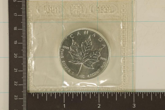 2004 CANADA SILVER REVERSE (PF LIKE) $5 MAPLE LEAF