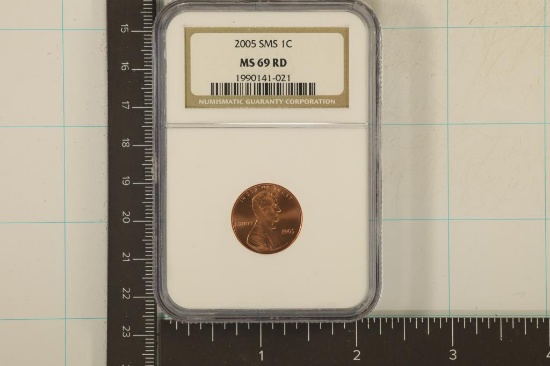 2005 SMS LINCOLN CENT NGC MS69 RD