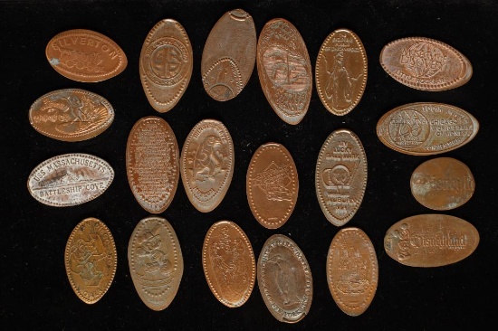 20 ASSORTED ELONGATED CENTS: DISNEYLAND, MY