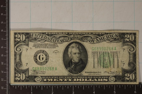 1934-A US $20 FRN GREEN SEAL